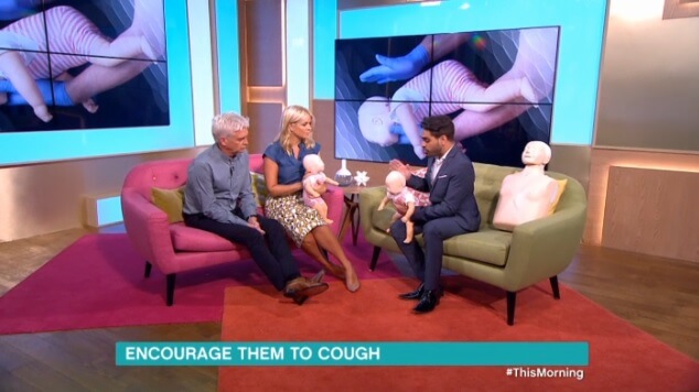 Babies and Children First Aid shown on #ThisMorning