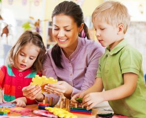 Childcare Apprenticeships - kids with a teacher