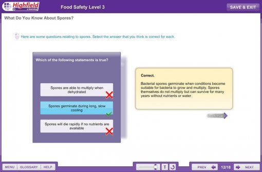 Food Safety Level 3 for Supervisors