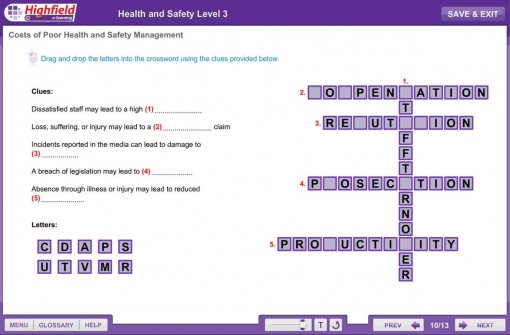 Health and Safety Level 3